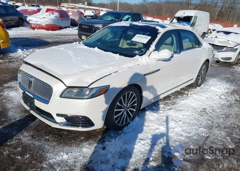 2017 Lincoln Continental Select z USA, uszkodzony, nr VIN 1LN6L9TP7H5614262
